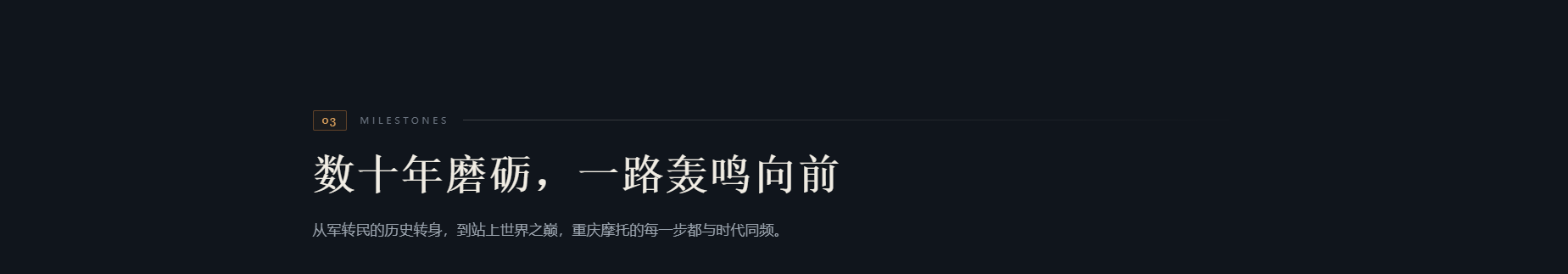 重庆摩托车企业营销推广单页设计html效果！
